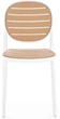Стілець для кухні Halmar K529 пластиковий Білий/Натуральний (5905248132115) - зображення 6