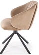 Krzesło do kuchni i salonu Halmar K533 obrotowe Cappuccino (5905248132238) - obraz 6