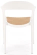 Krzesło do kuchni Halmar K530 plastikowe z podłokietnikami Białe/Naturalne (5905248132146) - obraz 10