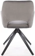 Стілець для кухні та вітальні Halmar K535 обертальний Попелястий (5905248132306) - зображення 8