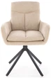 Krzesło do kuchni i salonu Halmar K536 obrotowe Beżowe (5905248132313) - obraz 8