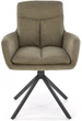 Krzesło do kuchni i salonu Halmar K536 obrotowe Oliwkowe (5905248132320) - obraz 8
