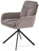 Krzesło do kuchni i salonu Halmar K536 obrotowe Popielate (5905248132337) - obraz 5