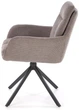 Krzesło do kuchni i salonu Halmar K536 obrotowe Popielate (5905248132337) - obraz 6