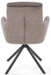 Krzesło do kuchni i salonu Halmar K536 obrotowe Popielate (5905248132337) - obraz 8