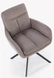 Krzesło do kuchni i salonu Halmar K536 obrotowe Popielate (5905248132337) - obraz 9