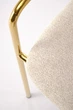 Krzesło do kuchni i salonu Halmar K537 ze złotym stelażem Kremowe (5905248132344) - obraz 11
