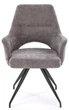 Krzesło do kuchni i salonu Halmar K542 obrotowe Popielate (5905248132504) - obraz 7