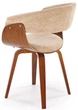 Krzesło do kuchni i salonu Halmar K545 Beżowe/Orzechowe (5905248132566) - obraz 6