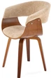 Krzesło do kuchni i salonu Halmar K545 Beżowe/Orzechowe (5905248132566) - obraz 7