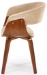 Krzesło do kuchni i salonu Halmar K545 Beżowe/Orzechowe (5905248132566) - obraz 8