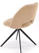 Стілець для кухні та вітальні Halmar K546 обертальний Бежевий (5905248132580) - зображення 5