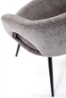 Стілець для кухні та вітальні Halmar K550 обертальний Попелястий (5905248132740) - зображення 11