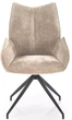 Стілець для кухні та вітальні Halmar K553 обертальний Бежевий (5905248132795) - зображення 7