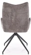 Krzesło do kuchni i salonu Halmar K553 obrotowe Popielate (5905248132801) - obraz 8