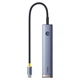 USB - хаб Baseus UltraJoy Series 7-Port Type-C to HDMI 4K 60Hz 1USB3.0*2 + 1PD + SD / 1TF3.0 + 3.5mm, Grey - зображення 3