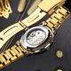Годинник наручний Awarder 022 Gold-Black Mechanic Metall Не Забуду Дім - изображение 5