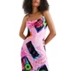 Жіноча сукня Desigual Tropic рожева з принтом на бретелях M 22WWVKX6/3009 (M) - изображение 6