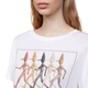 Футболка жіноча United Colors of Benetton Teddy Pop білого кольору S 3P1ZE1613 (S) - зображення 2