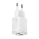 Сетевое зарядное устройство Baseus Compact 10.5W 2xUSB-A White (CCXJ010202) - изображение 4