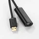 Кабель-удлинитель Ugreen USB-A (Male) to USB-A (Female) 480Mbps 20m Black (6957303813247) - изображение 2