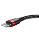 Кабель Baseus Kevlar Cable USB for Lightning 2A 0.5M Red+Black (CALKLF-A19) - зображення 2