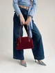 Сумка багет з двома ручками замшева ARTiS Bags 1810 204-4925 винна - зображення 2