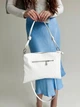 Сумка через плечо натуральная стеганная кожа ARTiS Bags 1821 4813-5113 Белая - изображение 3