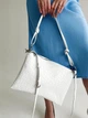 Сумка через плечо натуральная стеганная кожа ARTiS Bags 1821 4813-5113 Белая - изображение 4