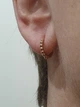 Золота моносережка/сережка для хелікса. 110011Я - зображення 3