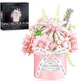 Конструктор Bouquet of Dianthus Серия Floral Luxury Букет розовых гвоздик 350 деталей - изображение 8
