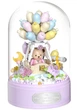 Музыкальный конструктор Purple Cutie Серия Sweet Teddy Bear Мишка с воздушными шариками под куполом 359 деталей - изображение 2