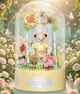 Музичний конструктор Yellow Cutie Серія Sweet Teddy Bear Ведмедик із повітряними кульками під куполом 359 деталей - зображення 6