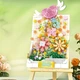 Конструктор Flower Easel Lilac Серия Art Bouquet Цветочное панно с мольбертом 1181 деталь - изображение 12