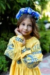 Вишита сукня для дівчинки Trend Вільна 104 Жовтий (SOLSUDVILPT) - изображение 3