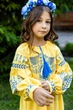 Вишита сукня для дівчинки Trend Вільна 146 Жовтий (SOLSUDVILPT) - изображение 4