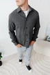 Рубашка вельвет серый L (G0013) - изображение 9