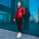 Куртка Ромбик бордо L (F0016) - изображение 4