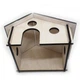 Домик для грызунов EcoWood для хомяков, крыс и декоративных мышей 12x9.5x8.5 см Фанера - изображение 4