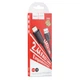 Lightning кабель 2.4A (1м) Hoco X88 — Black (785188) - изображение 2