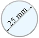 Капсула для зберігання монет з внутрішнім діаметром 25 мм - изображение 1