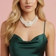 Масивне намисто з перлів «Vintage Glamour» Honey Fashion Accessories білий (120271) - зображення 1