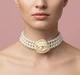 Перлинний чокер «Royal Rose» з об’ємною атласною квіткою Honey Fashion Accessories молочний (120370) - изображение 1