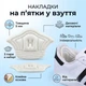 Накладки на п’ятки у взуття HeelPatch, 3 пари, білі - зображення 1