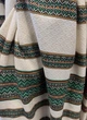 Етнічна вишита льняна скатертина Handmade в Українському стилі Зелена 110х145см. - зображення 3