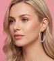 Фактурні сережки-кільця "Stardust" Honey Fashion Accessories сріблястий (120102) - зображення 1