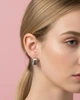 Квадратні сережки у стилі мінімалізм "Sleek Geo" Honey Fashion Accessories сріблястий (120117) - изображение 1