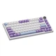 Механічна клавіатура Ajazz AK820 White Purple, компактна TKL (80%), підсвітка, провідна, USB‑C, антигостинг - зображення 11
