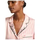 Сатиновая пижама Victoria's Secret Glazed Satin Short Pajama Set Pink Striped S Розовая в полоску - изображение 3