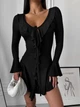 Женское платье и мини шорты / Черный 42-44 - изображение 1